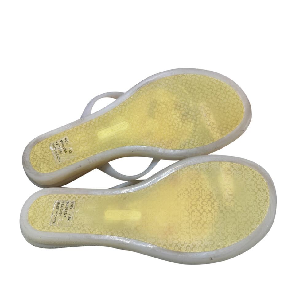 Coach Madlena Jelly Pom Pom Y2k Sandal Women size 7.5 - Picture 6 of 6